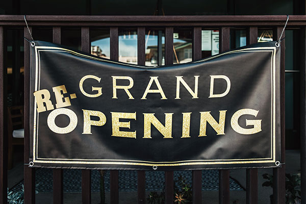 re-grand opening banner
